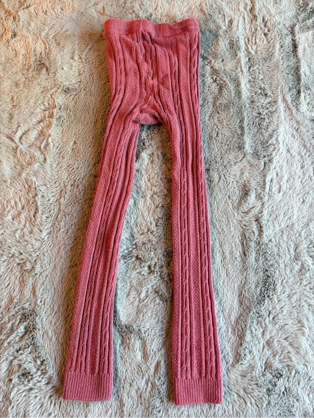 Mini Boden Rose Cable Knit Leggings